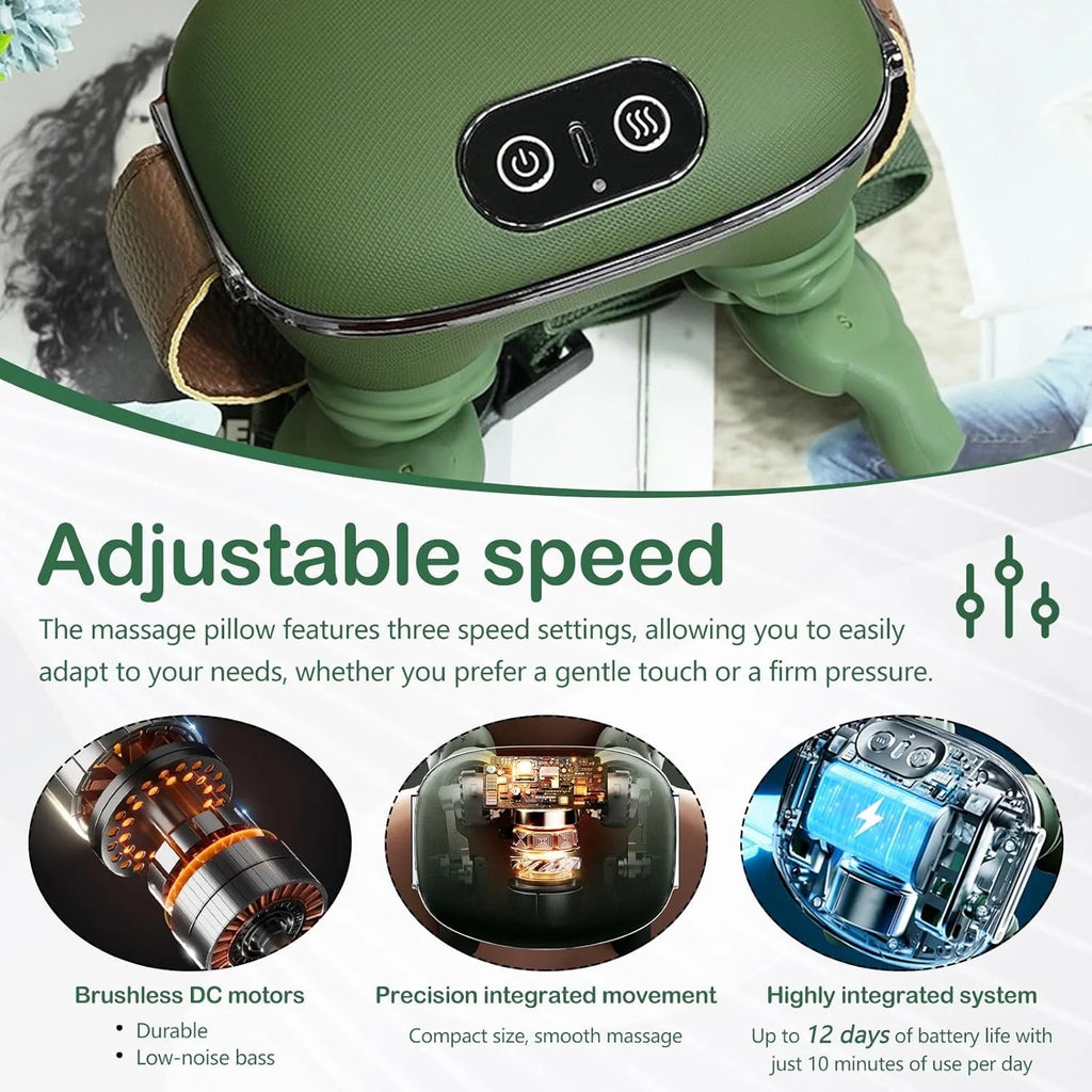 Neck Massager Bionic Heated Massager, Neck Massager for Pain Relief Deep Tissue, Simulated Human Hand Design for Pain Relief and Muscle Relax